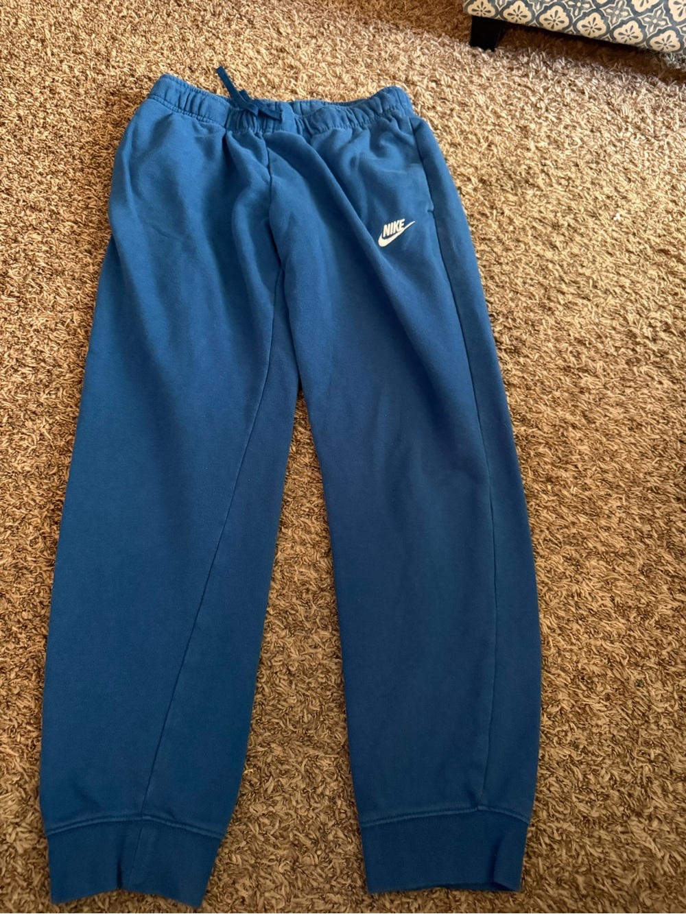 Nike Blue Women's Fleece Joggers‎ with White Swoosh